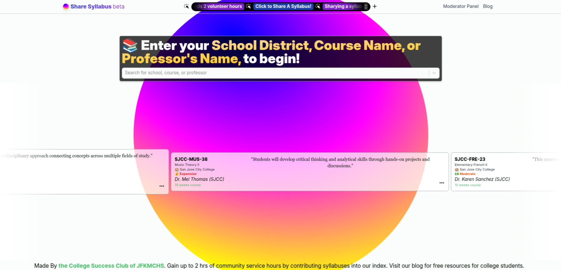 How is Sharesyllabus supposed to work?